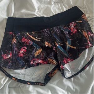 Floral Black Women's Shorts